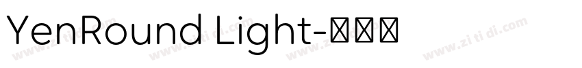 YenRound Light字体转换